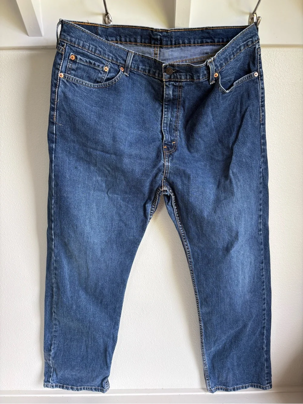 Levi's 505 Men's Dark Blue Straight-Leg Denim Jeans